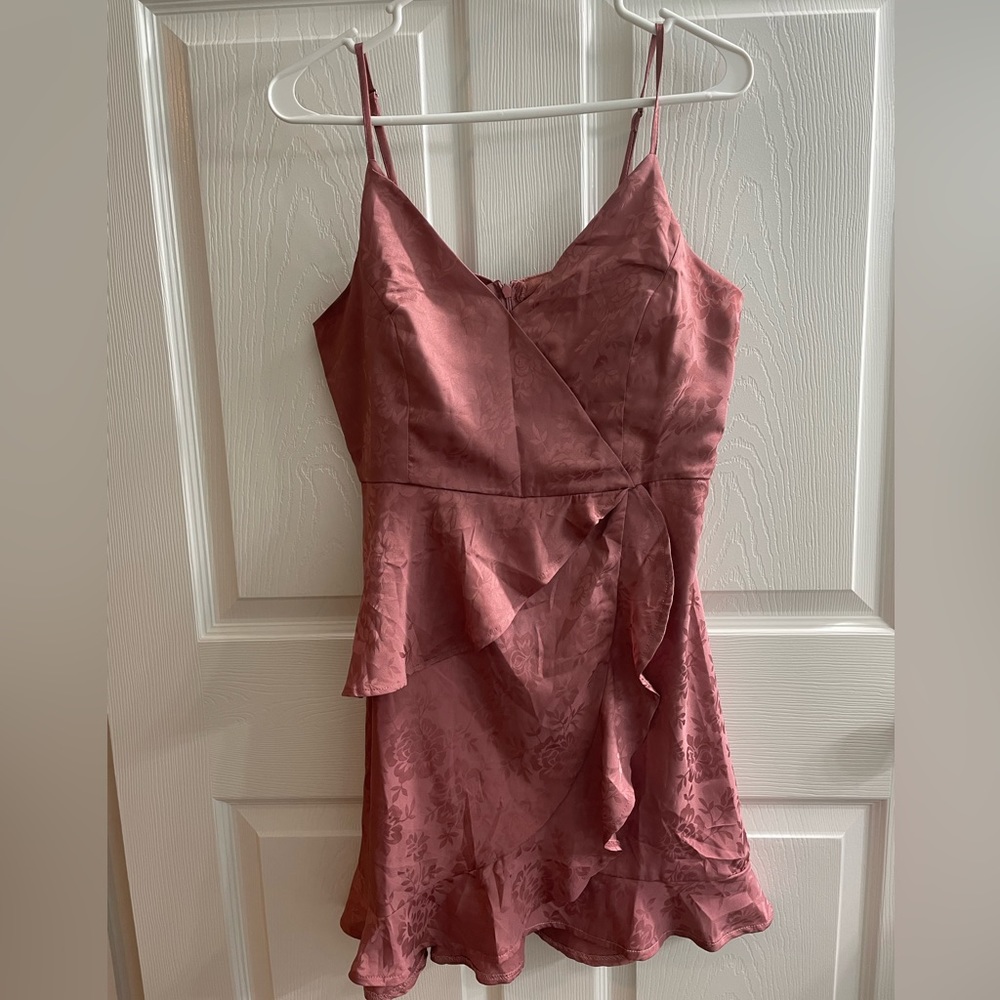 Altar’d State pink satin dress M